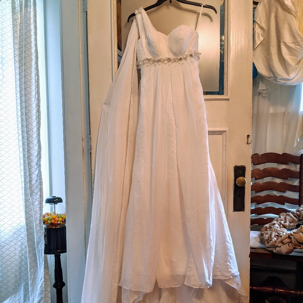 NWT Chiffon Dress Cape & Train - Prom / Pageant